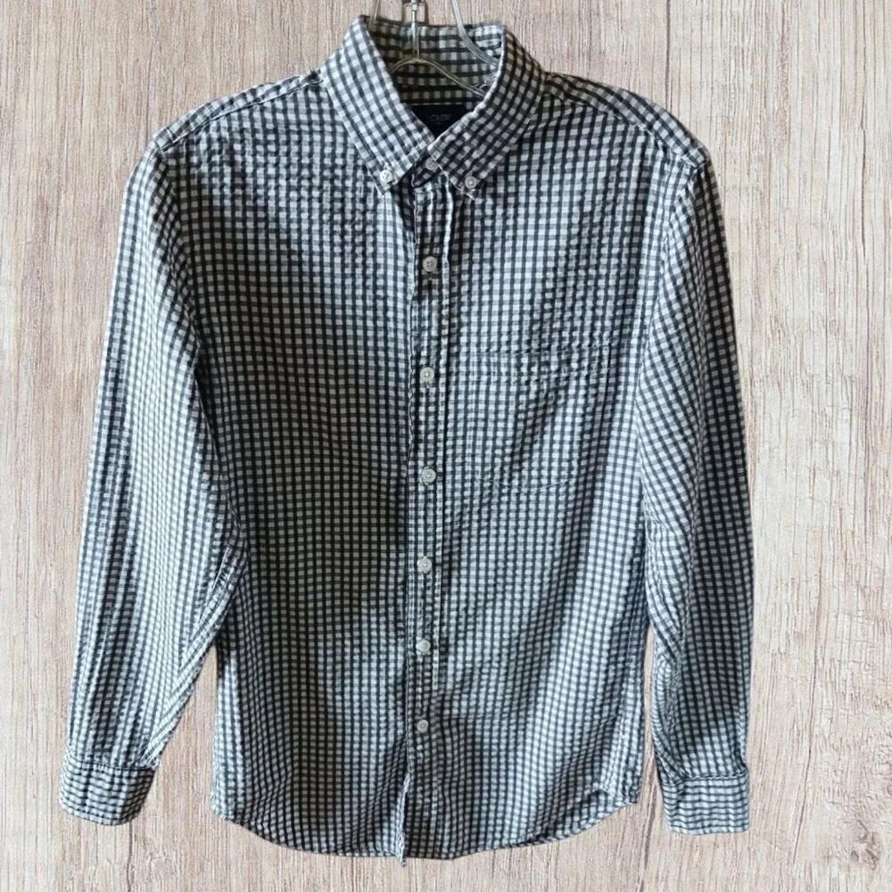 J.Crew Gingham Button-Up Long Sleeve Shirt Size XSmall